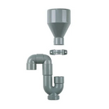 Dyka PVC CV condensafvoerset 40 mm grijs 20036547 | CVketel.nl