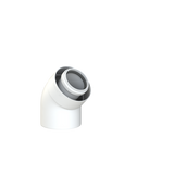 CoxDENS® Concentrische Rookgasbocht 45° 60/100 Connext X3
